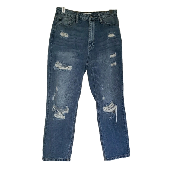 Kancan Distressed Blue Jeans Size 28 - Picture 1 of 5
